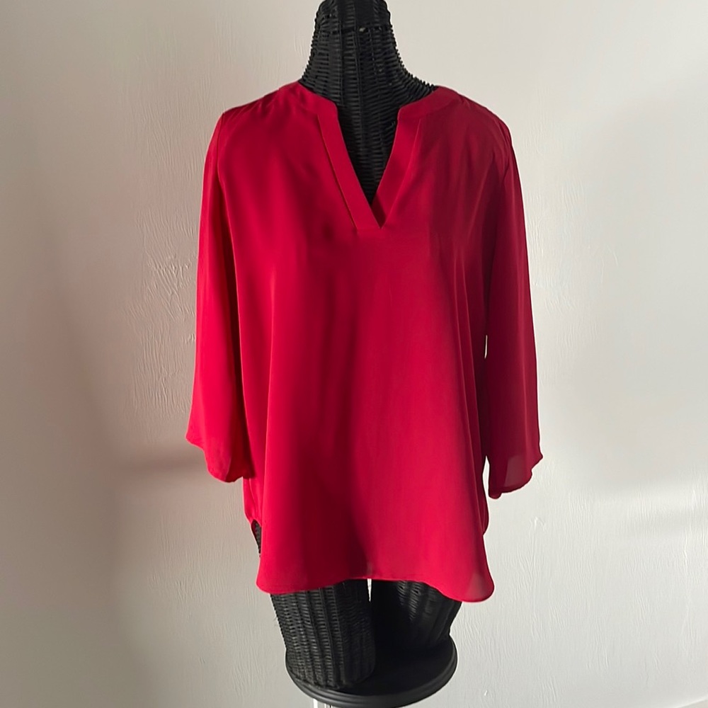 Red blouse